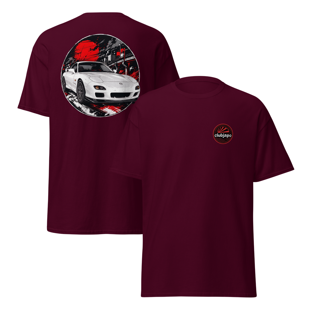Mazda RX7 FD オサカ Edition - Trasera - Maroon