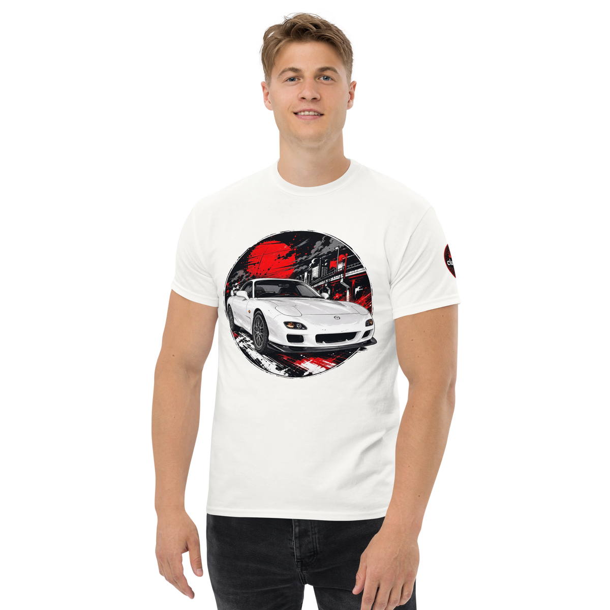 Mazda RX7 FD オサカ Edition - Frontal - Vista frontal estilo 2 - White