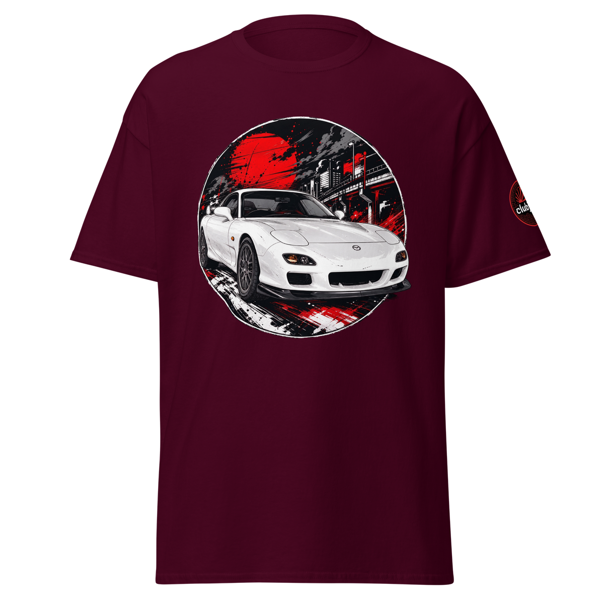 Mazda RX7 FD オサカ Edition - Frontal - Maroon
