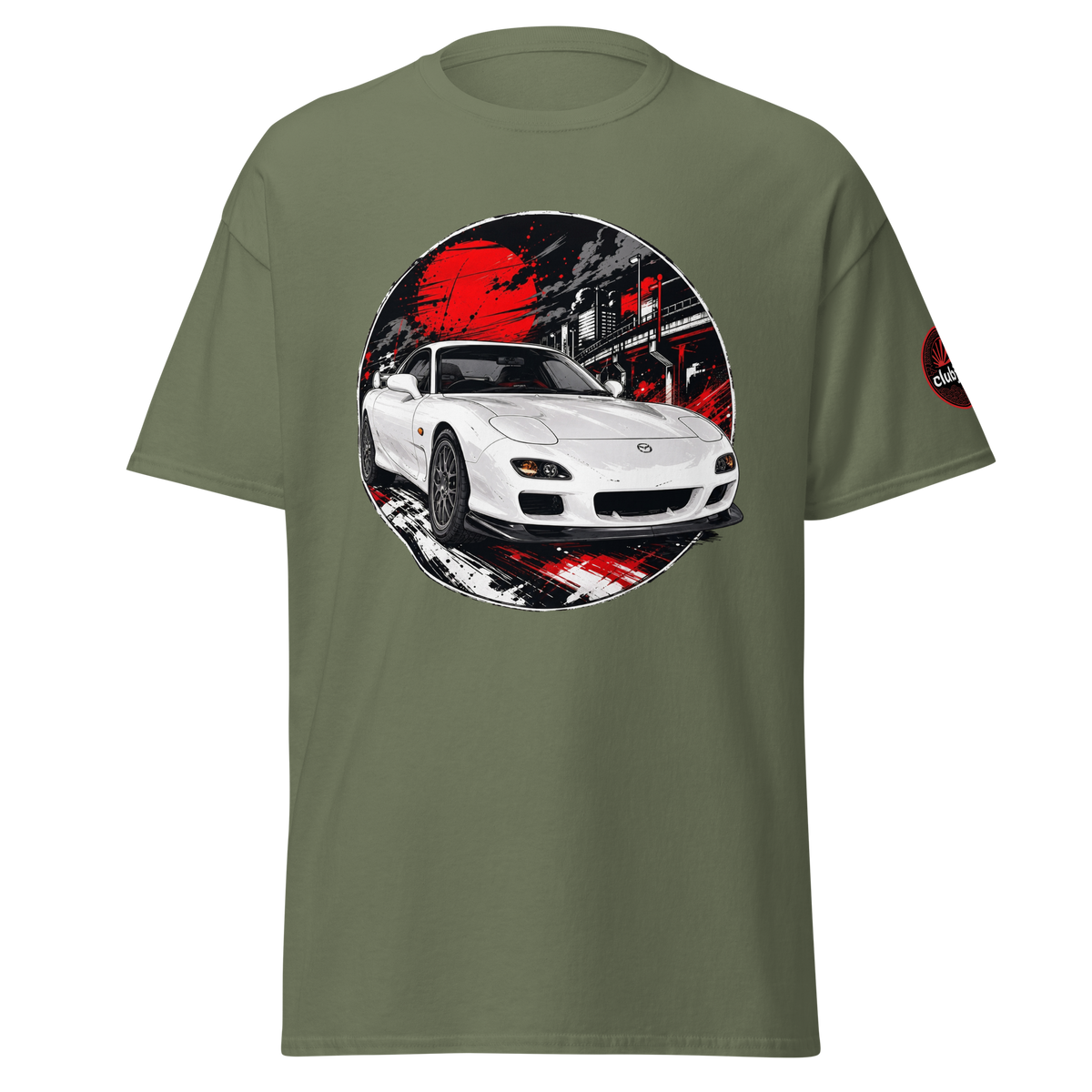 Mazda RX7 FD オサカ Edition - Frontal - Military Green