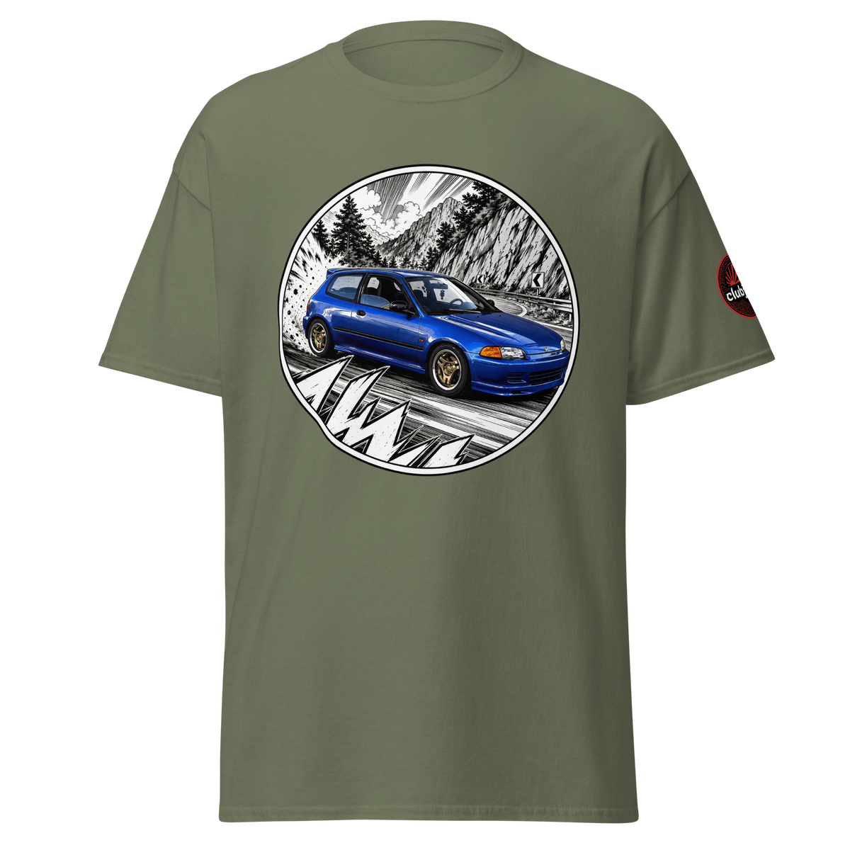 Honda Civic EG エントトゥ Edition - Frontal - Military Green